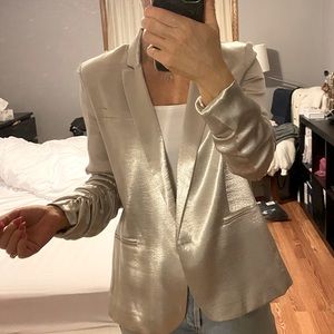 Gorgeous generation love silver metallic blazer.